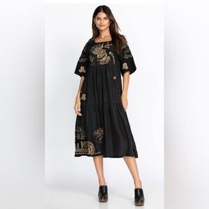 NWT Johnny Was Antonia Raglan Tiered Dress Women’s Sz Small